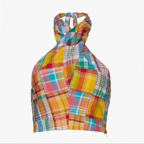 STAUD Multicolor Plaid Crop Top - Picture 3 of 8